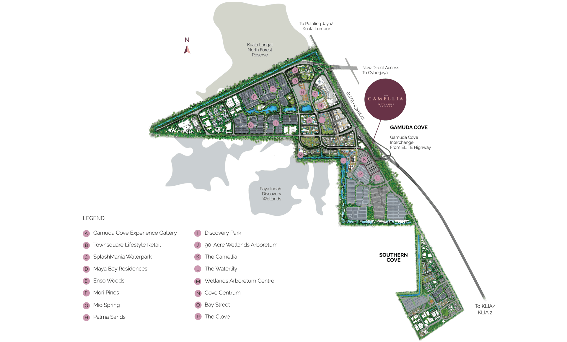 Gamuda Cove Master Plan - Desktop View