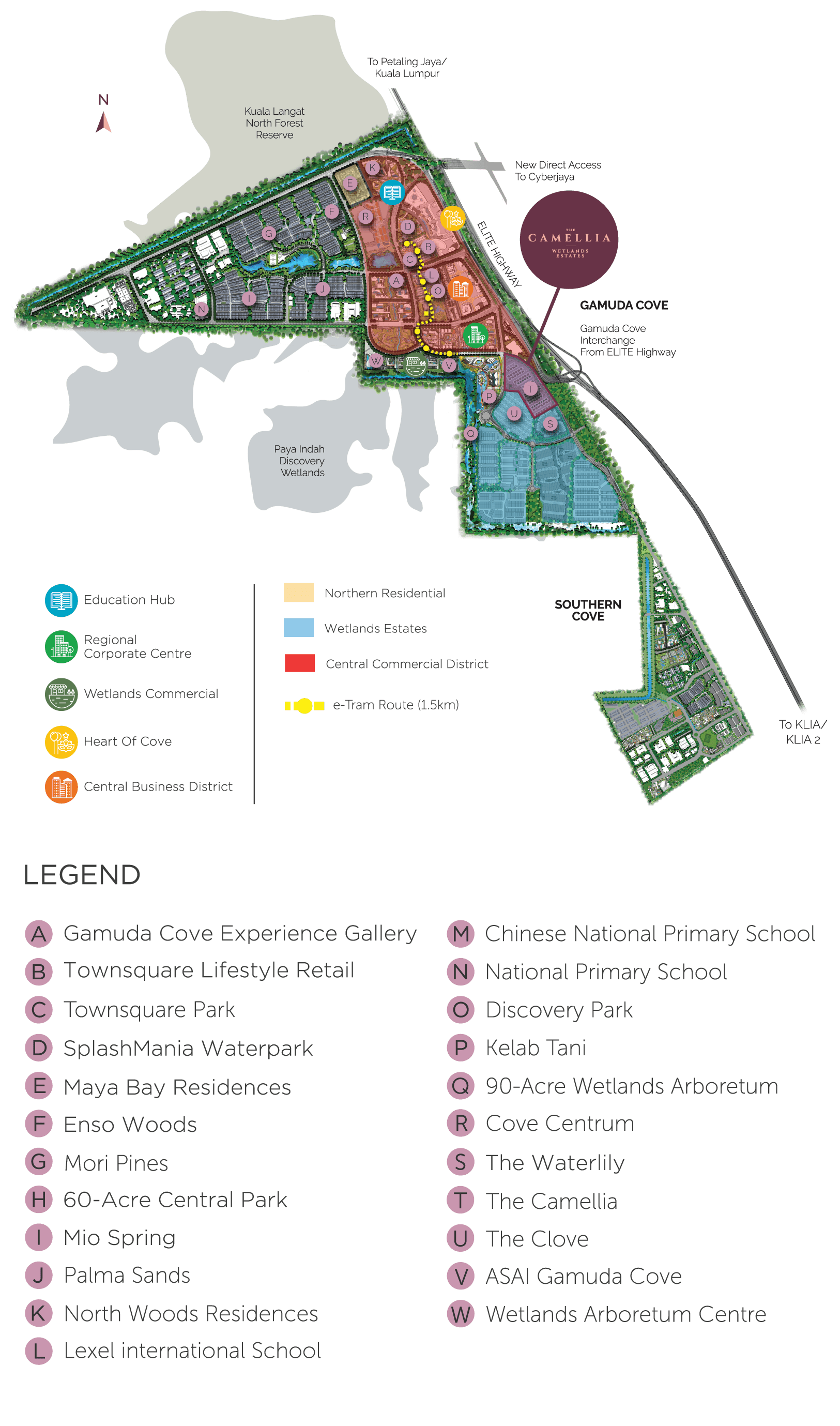 Gamuda Cove Master Plan - Mobile View