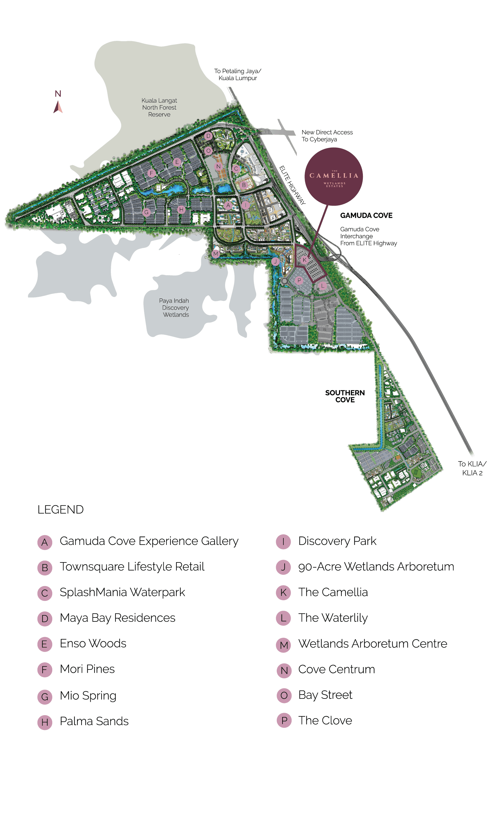 Gamuda Cove Master Plan - Mobile View