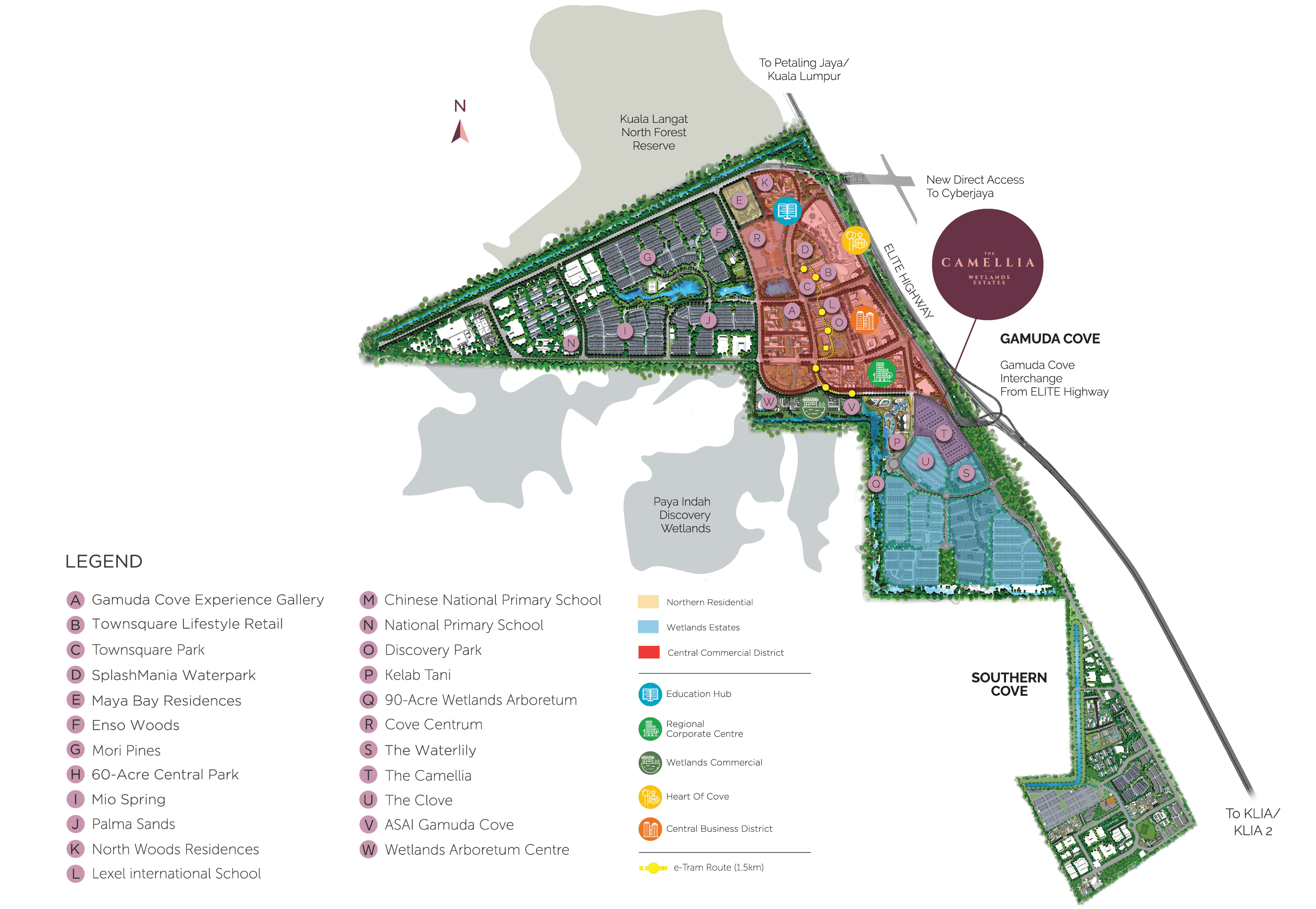 Gamuda Cove Master Plan - Desktop View