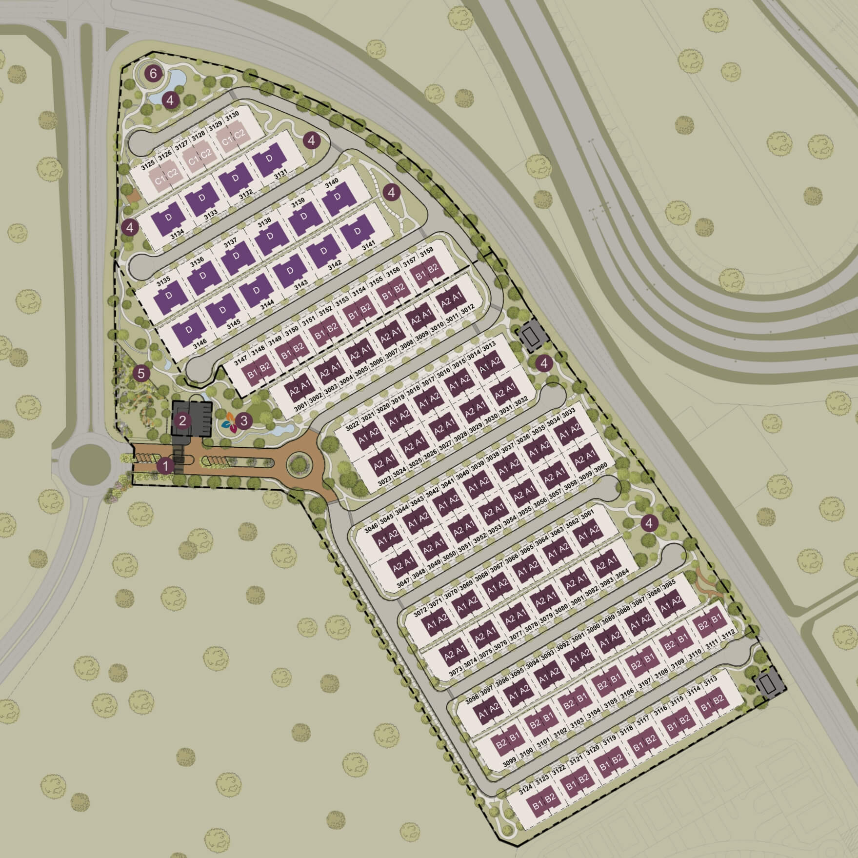 The Camellia Site Plan